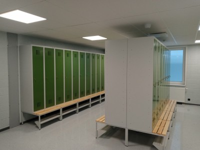 Levering og installasjon av VVN metallgarderober til selskapet "Thermory" 5